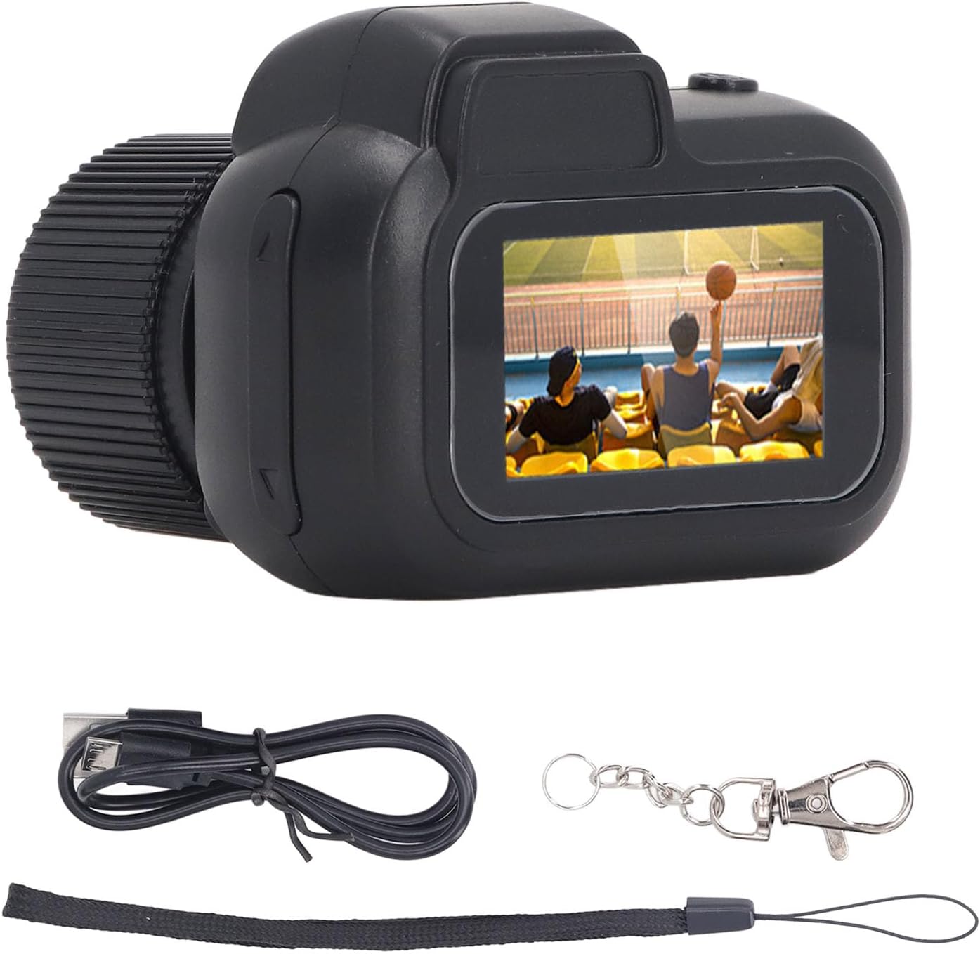 Compact 1080P Mini Keychain Camera - Capture Life's Moments with a Thumb-Sized Camcorder for Students and Kids