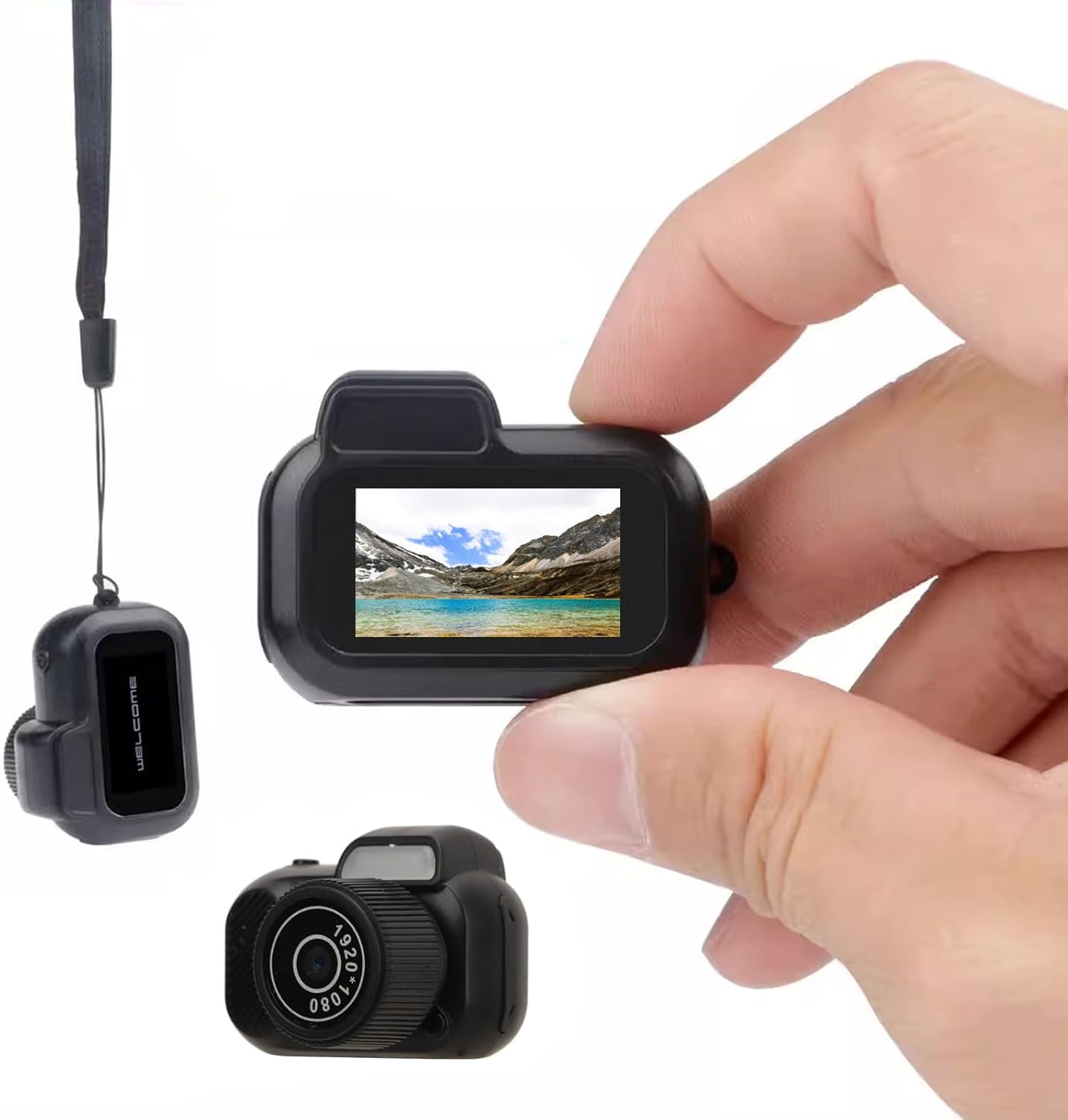 Compact 1080P Mini Keychain Camera - Capture Life's Moments with a Thumb-Sized Camcorder for Students and Kids
