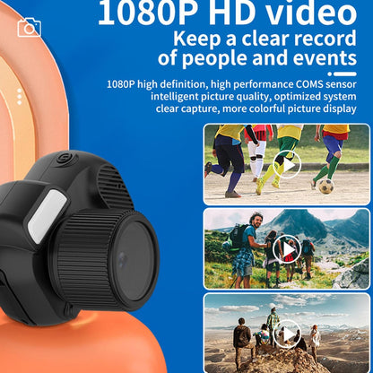 Compact 1080P Mini Keychain Camera - Capture Life's Moments with a Thumb-Sized Camcorder for Students and Kids
